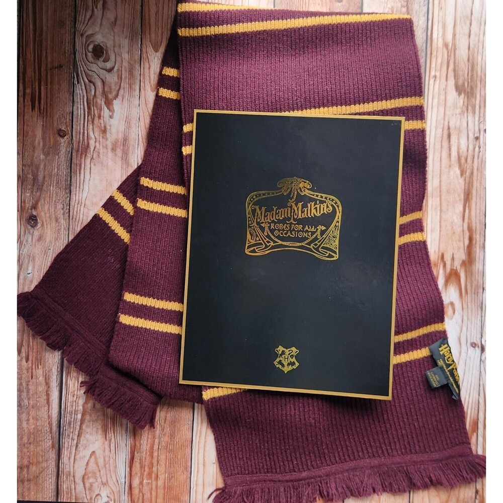 Harry Potter Gryffindor Scarf Noble Collection Madam Malkin Box ULTRA RARE